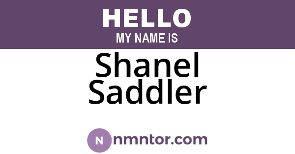 Shanel Saddler