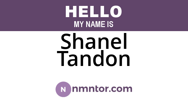 Shanel Tandon