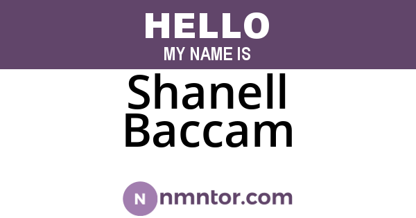 Shanell Baccam