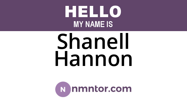 Shanell Hannon