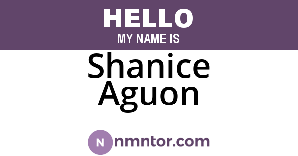 Shanice Aguon