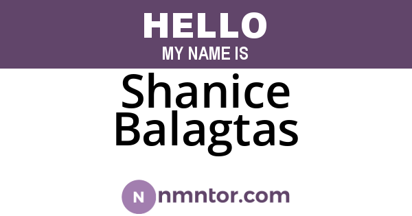 Shanice Balagtas