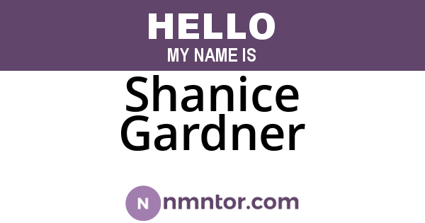 Shanice Gardner