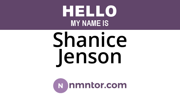 Shanice Jenson