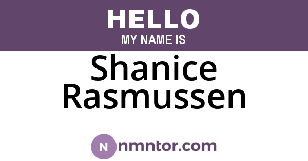 Shanice Rasmussen