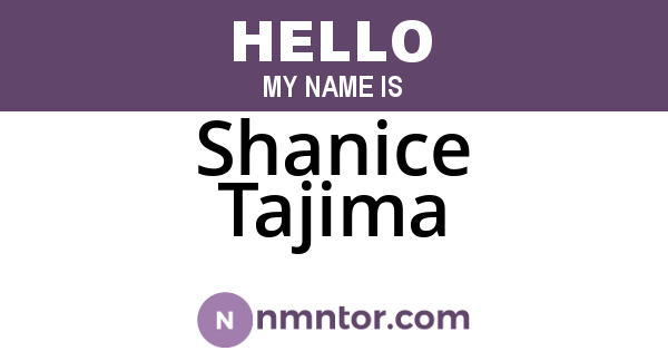 Shanice Tajima
