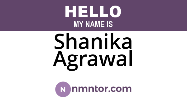 Shanika Agrawal