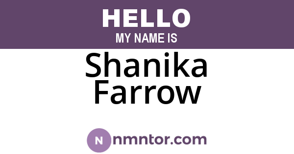 Shanika Farrow