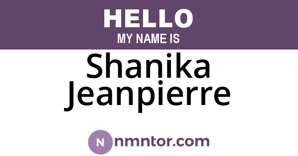 Shanika Jeanpierre