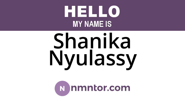 Shanika Nyulassy