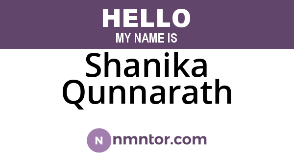 Shanika Qunnarath