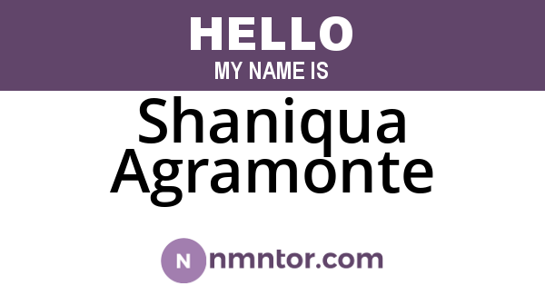 Shaniqua Agramonte