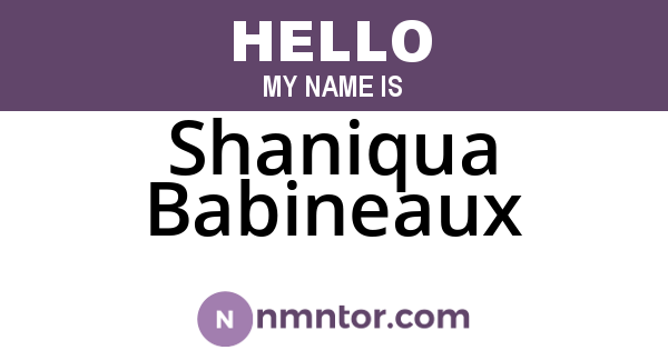 Shaniqua Babineaux