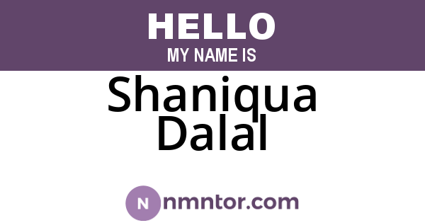 Shaniqua Dalal