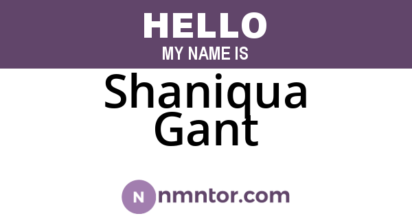 Shaniqua Gant
