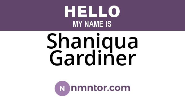 Shaniqua Gardiner