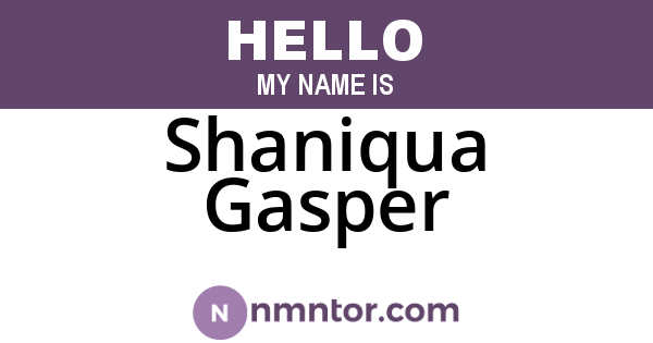 Shaniqua Gasper