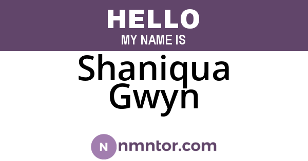 Shaniqua Gwyn