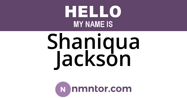 Shaniqua Jackson