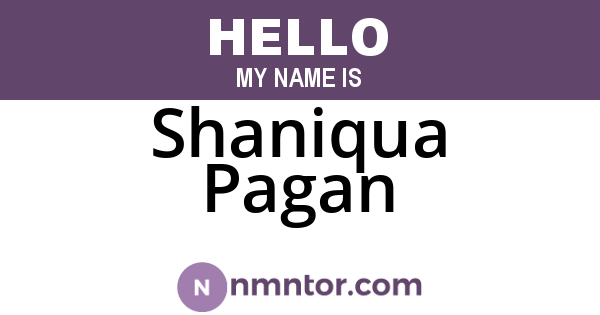 Shaniqua Pagan