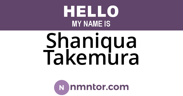 Shaniqua Takemura