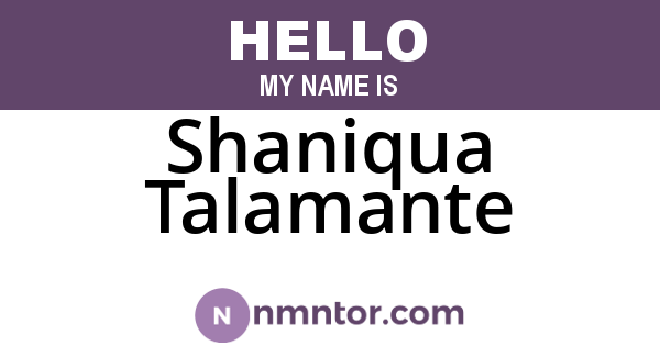 Shaniqua Talamante