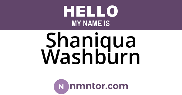 Shaniqua Washburn