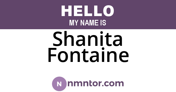 Shanita Fontaine