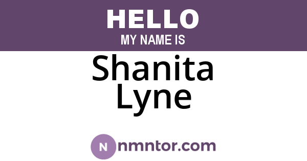 Shanita Lyne
