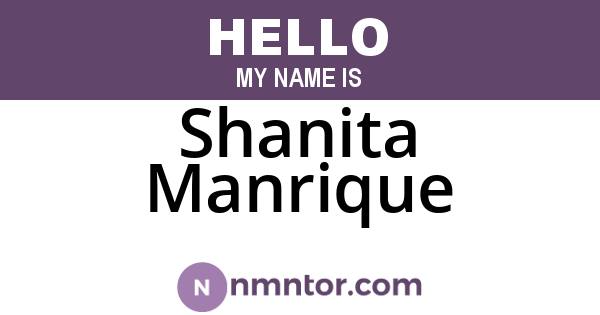 Shanita Manrique