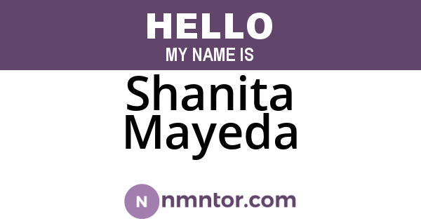 Shanita Mayeda