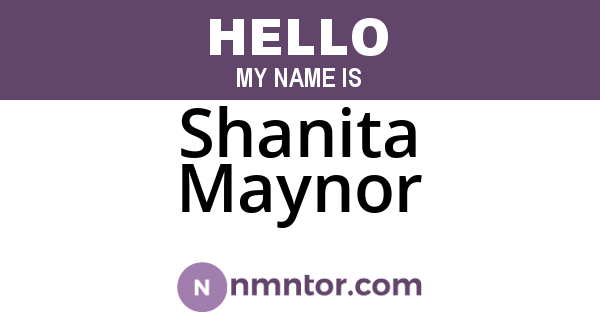 Shanita Maynor