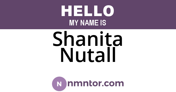 Shanita Nutall