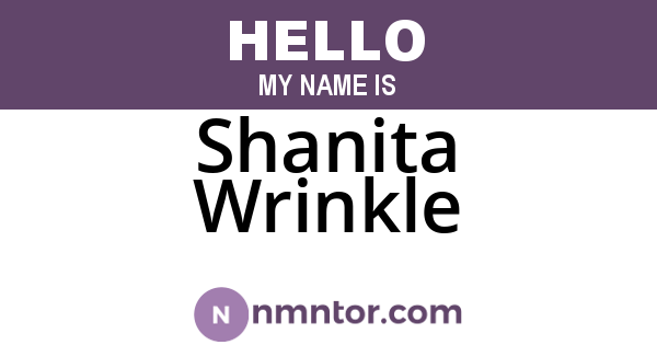 Shanita Wrinkle