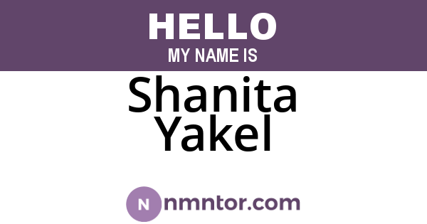 Shanita Yakel