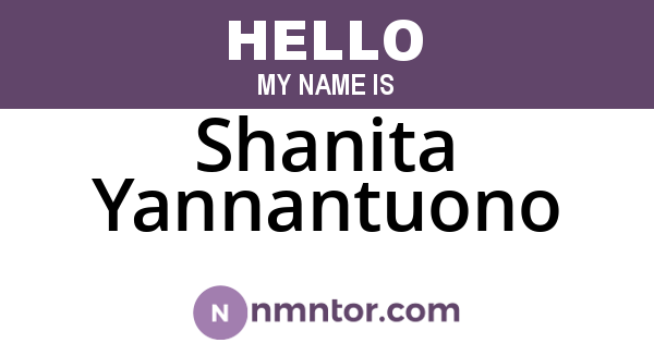 Shanita Yannantuono