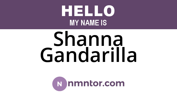 Shanna Gandarilla