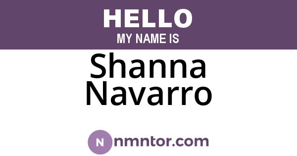 Shanna Navarro