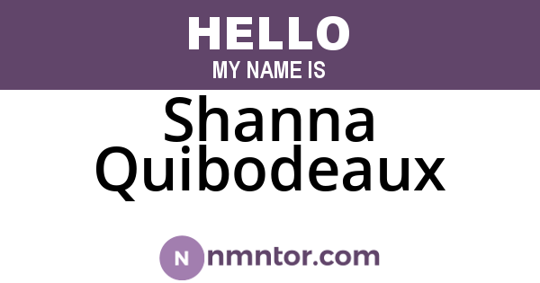 Shanna Quibodeaux