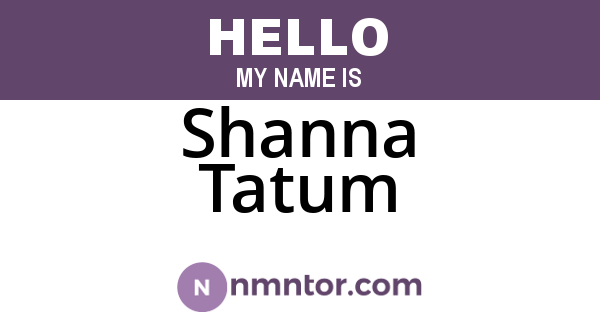 Shanna Tatum