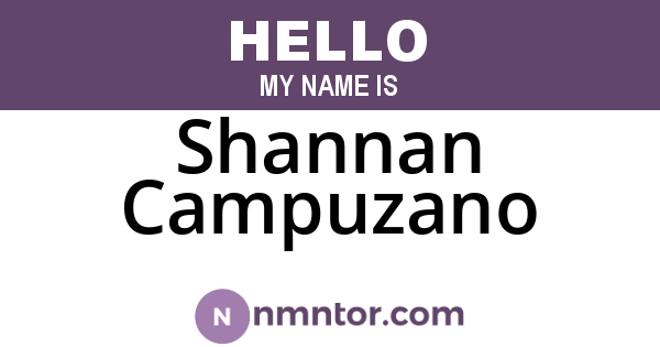 Shannan Campuzano