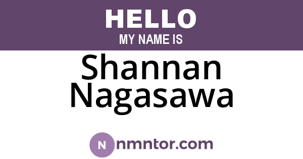 Shannan Nagasawa