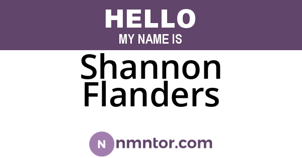 Shannon Flanders