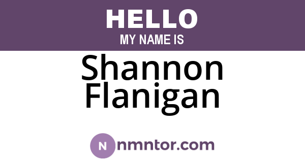 Shannon Flanigan