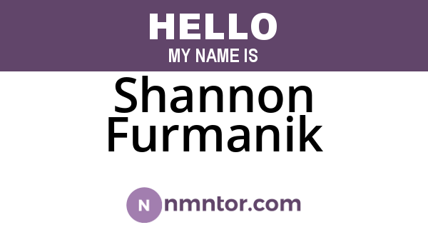 Shannon Furmanik