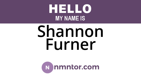Shannon Furner