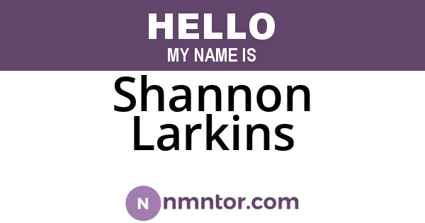 Shannon Larkins
