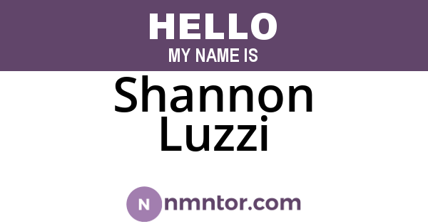 Shannon Luzzi