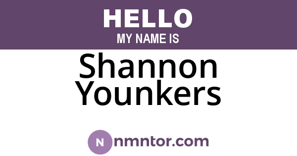 Shannon Younkers
