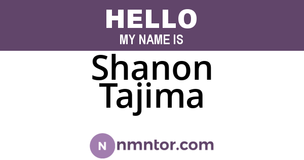 Shanon Tajima